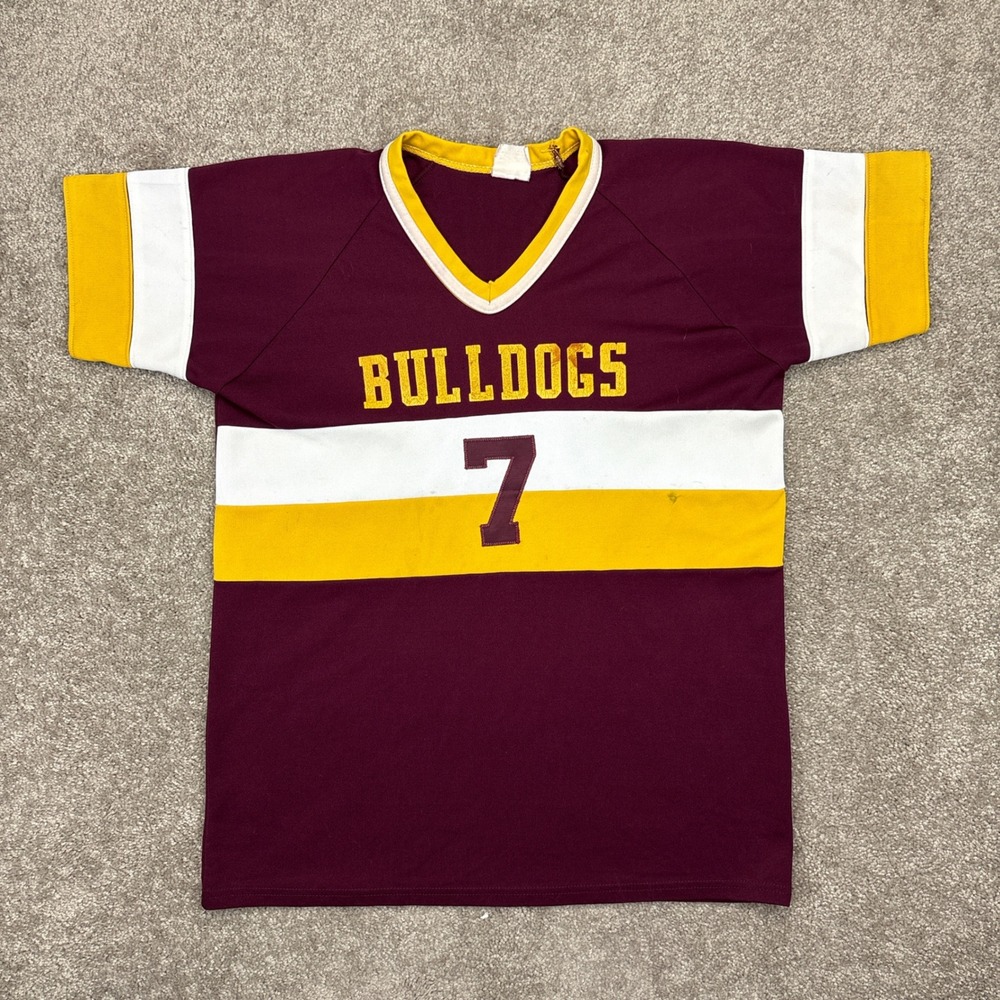 Vintage‎ 70s Speedline Bulldogs Football Jersey #7 Medium